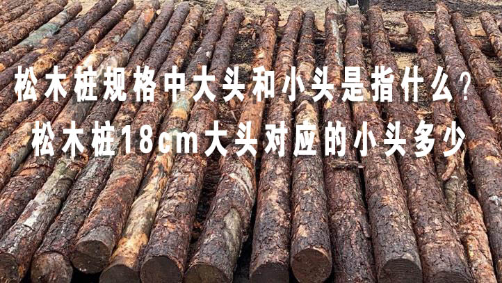 松木樁規格中大頭和小頭是指什么？松木樁18cm大頭對應的小頭多少